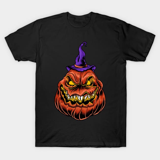 Pumpkin witch T-Shirt by Rakos_merch